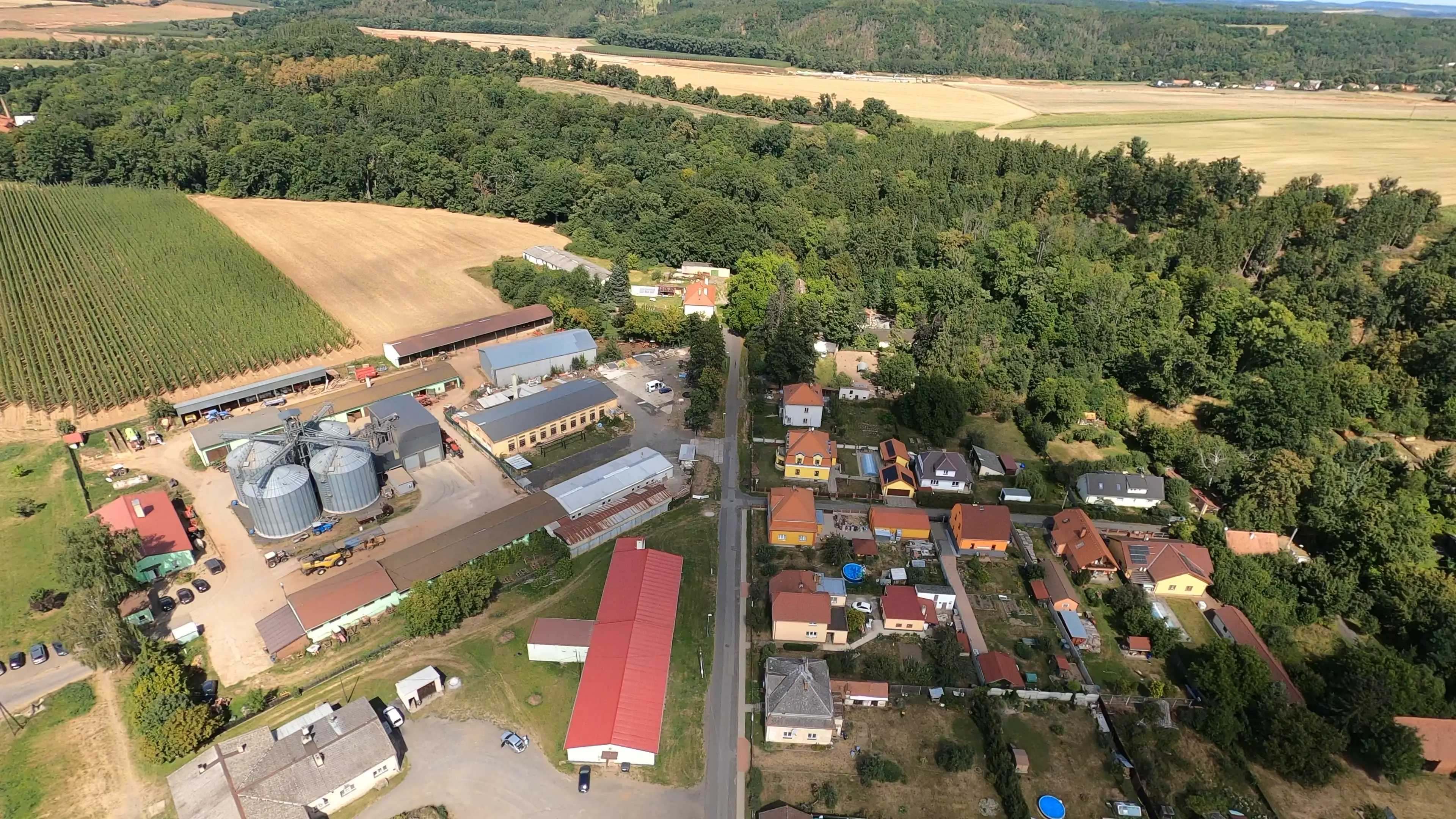 background areal view